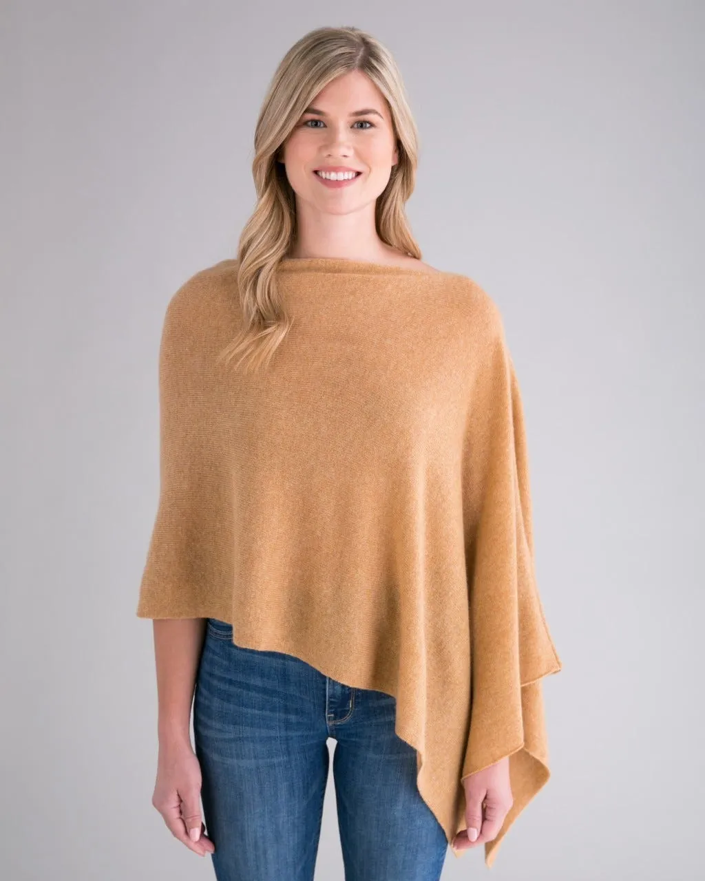 100% Cashmere Dress Topper Poncho