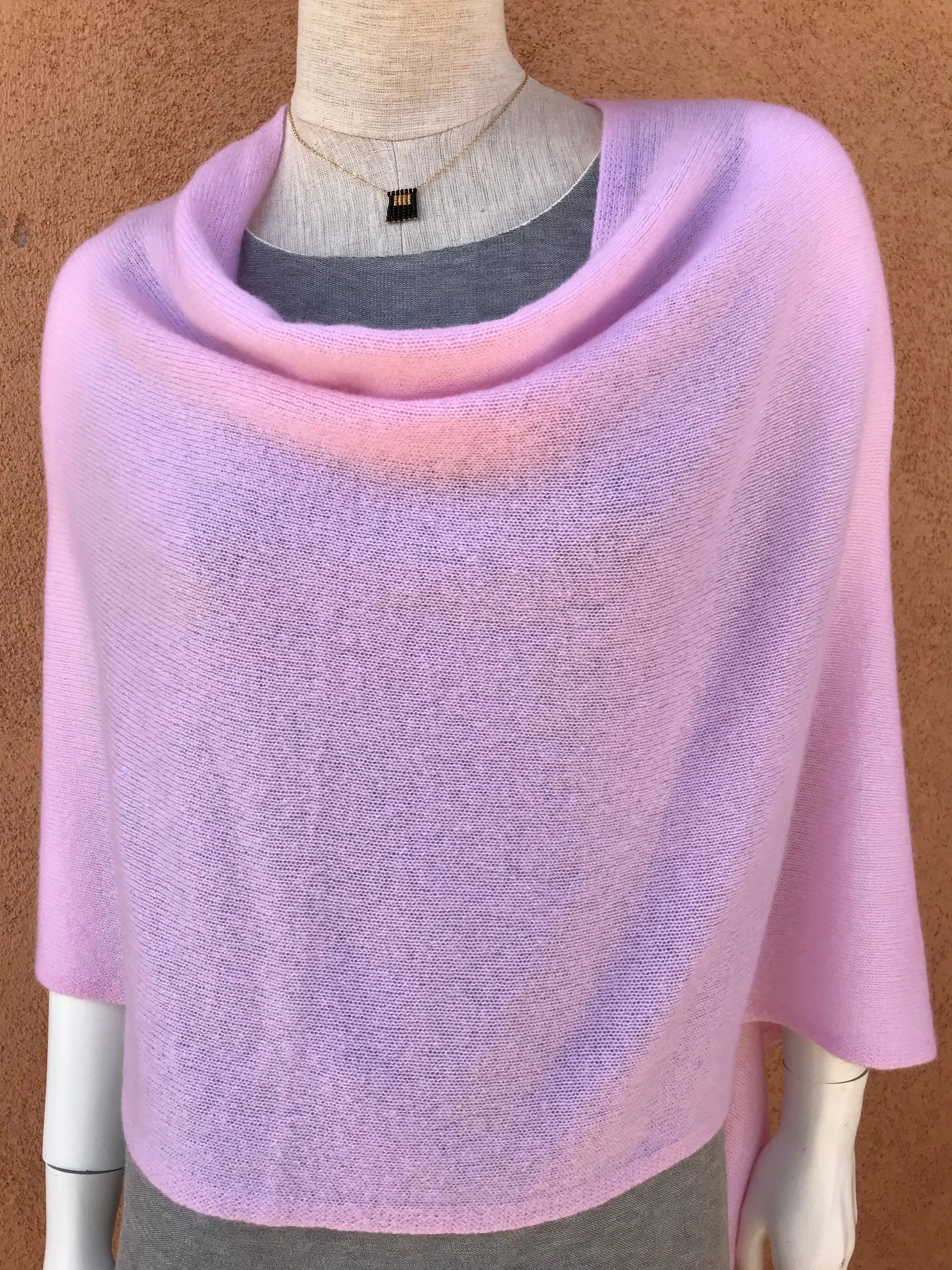 100% Cashmere Dress Topper Poncho