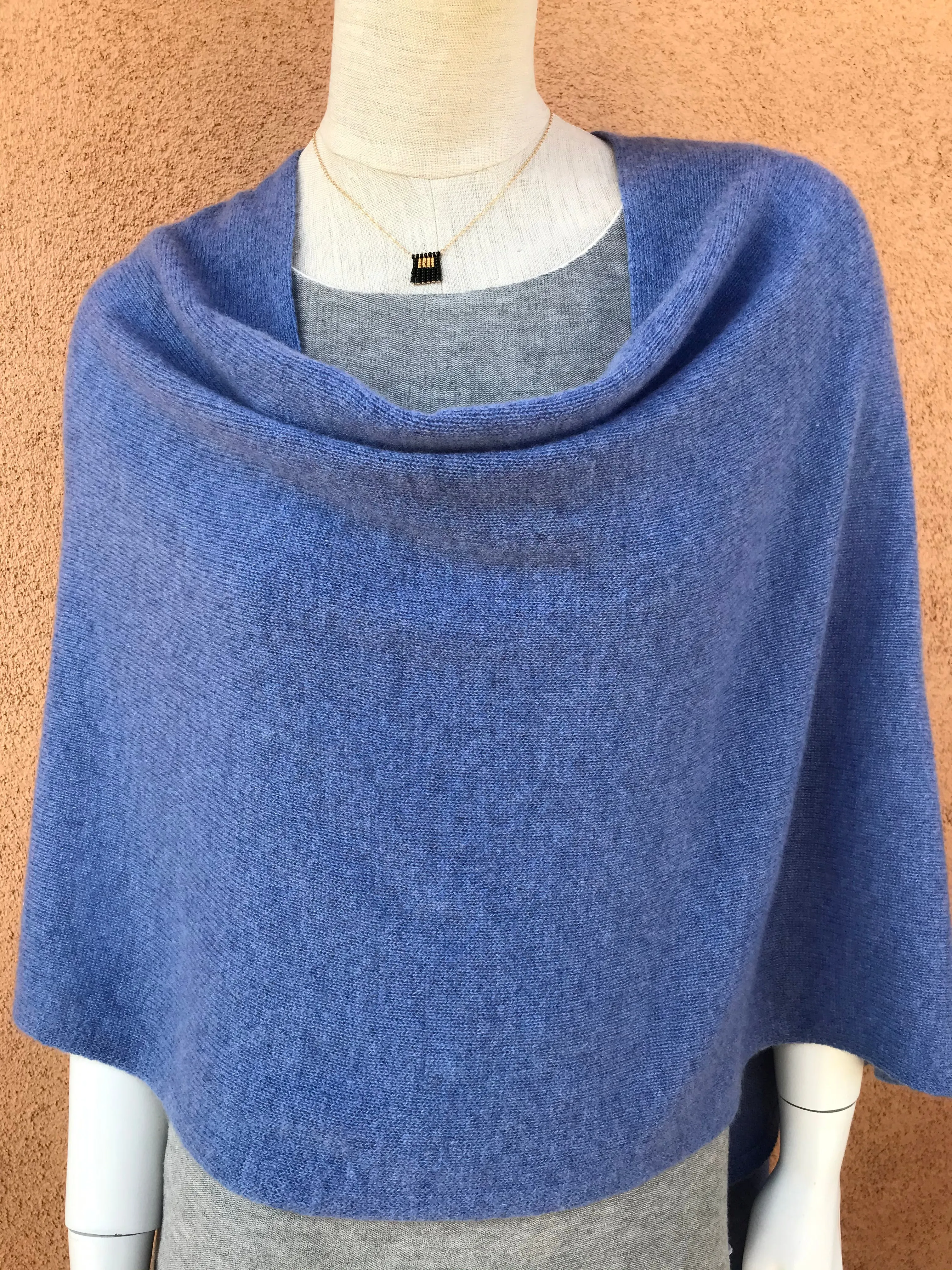 100% Cashmere Dress Topper Poncho