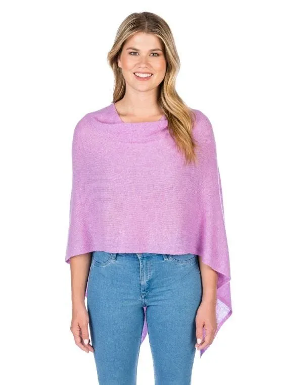 100% Cashmere Dress Topper Poncho