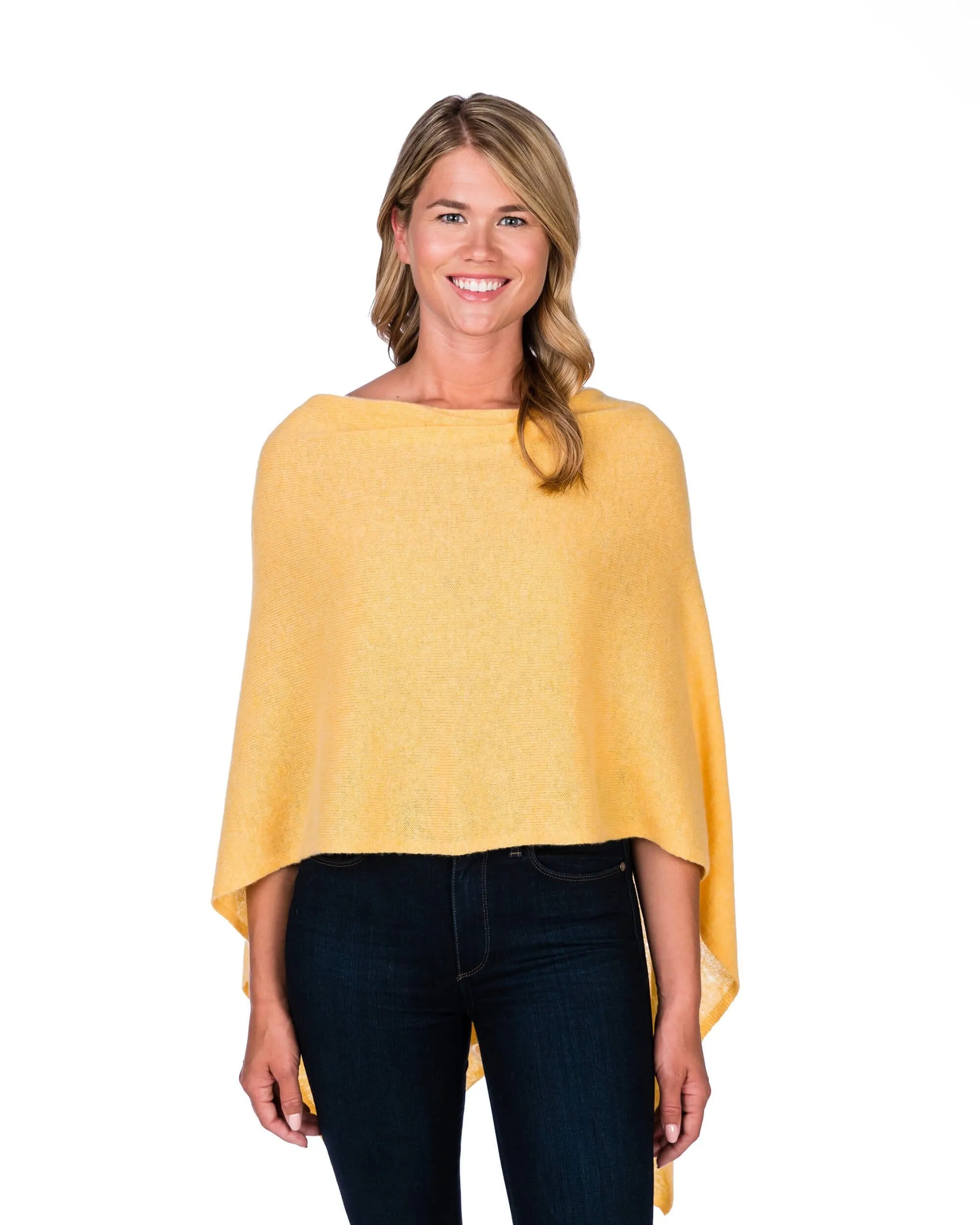 100% Cashmere Dress Topper Poncho