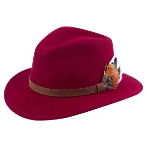 Alan Paine Richmond Felt Hat - Wine