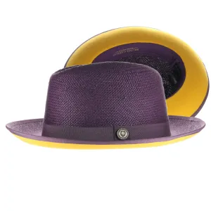 Bruno Capelo Empire in Multiple Colors Color Bottom Straw Fedora