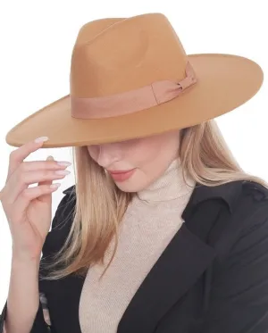 H3041 Fedora Brim Ribbon Band Hat