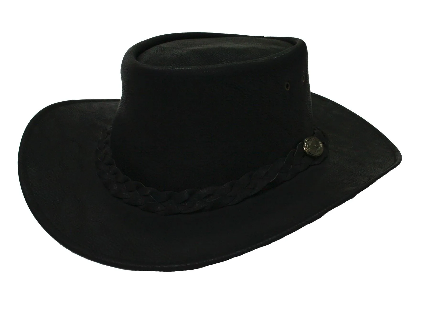 Hazy Blue Rex-leather Hat Brisbane Cowboy Authentic Australian