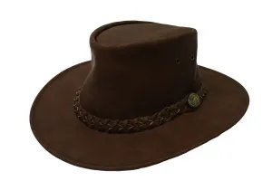 Hazy Blue Rex-leather Hat Brisbane Cowboy Authentic Australian