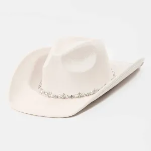 Rhinestone Strap Cowboy Hat