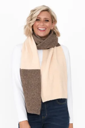 Silis Brown Splice Scarf