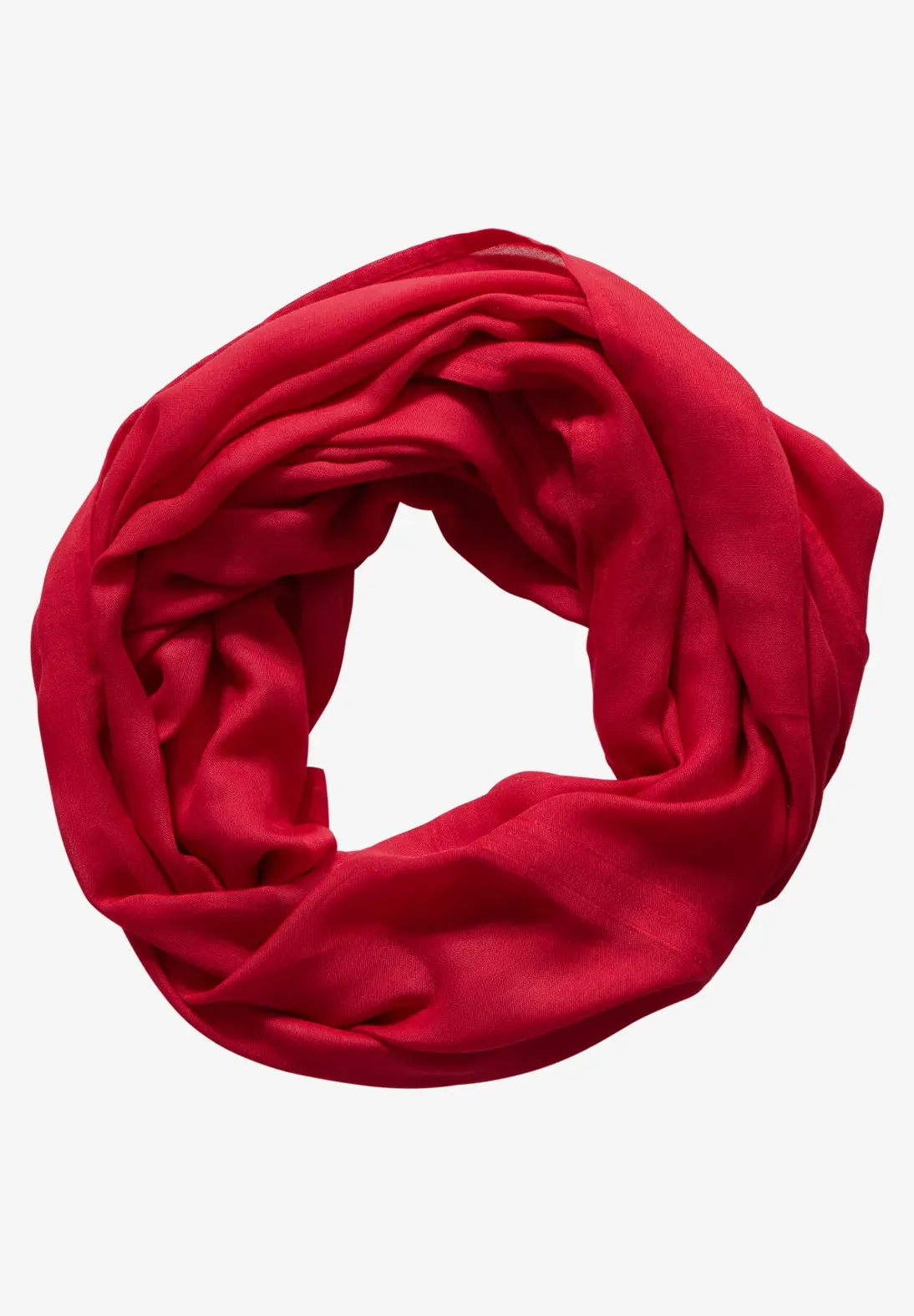 Street One Plain Loop scarf Red 572594