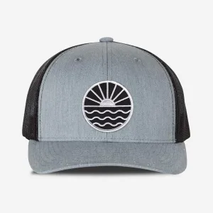 Sun Wave Trucker Hat - Grey/Black